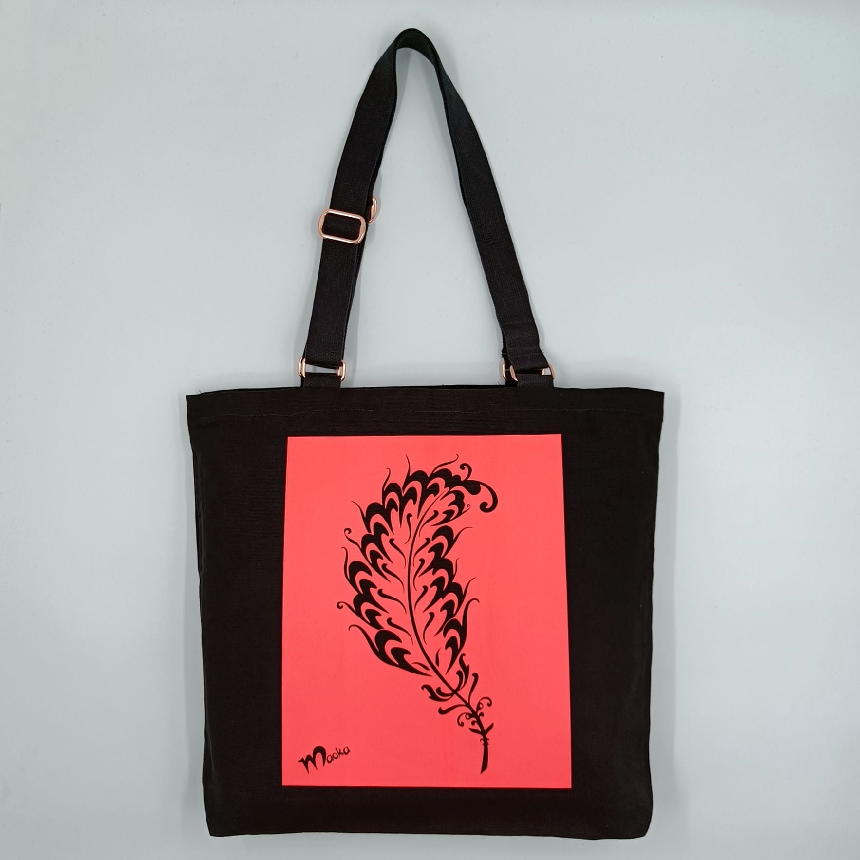 Hohde kangaslaukku, Höyhen, punainen 8 Hohde kangaslaukku, Höyhen, punainen - Image 8