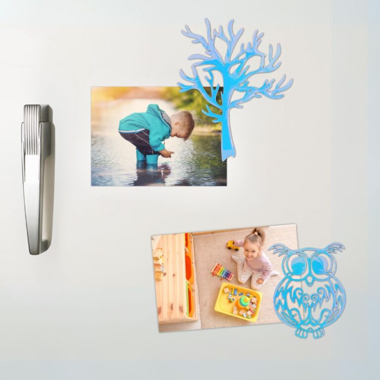 NormiPilke Pöllö ja Puu jääkaapin ovessa, holografinen opaali