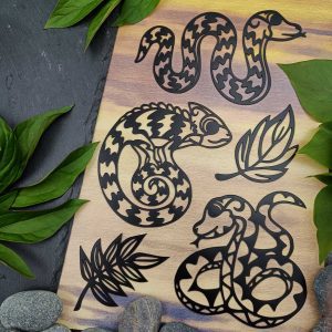 Pilke magneettisetti, Matelijat 5 kpl, Matta