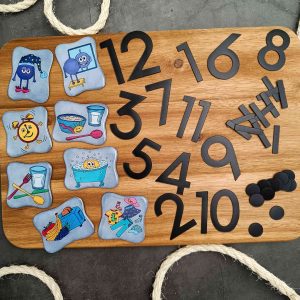 MiniPom aloitussetti 8 kpl, sis. numerot viivat ja pallot