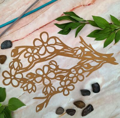 JättiPilke magneetti, Kirsikkapuun oksa, Harjattu