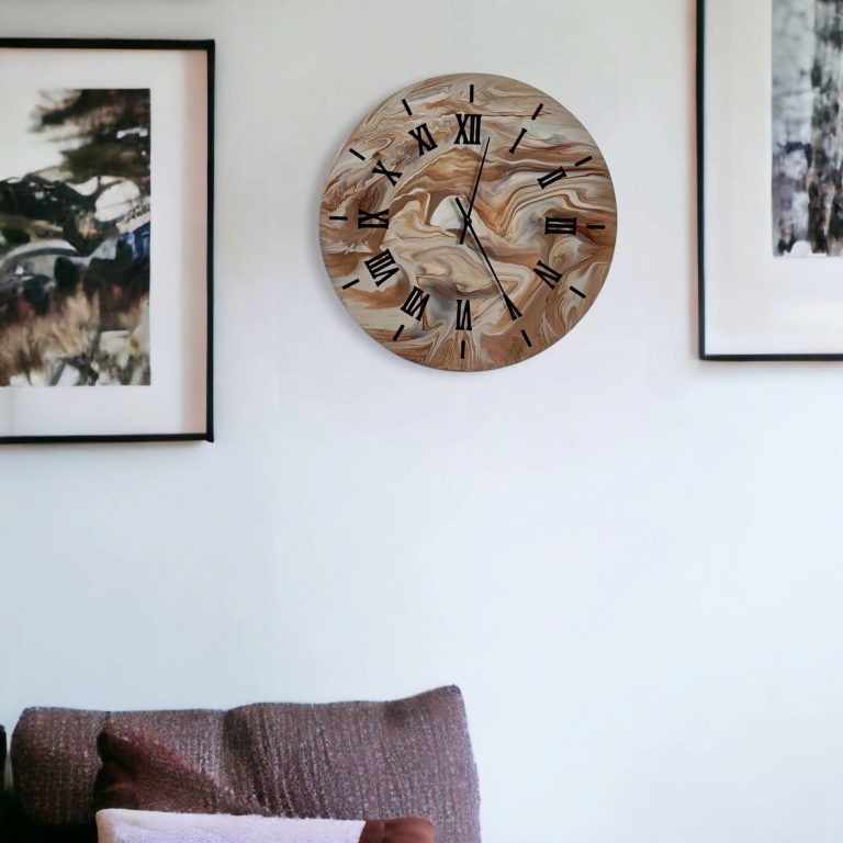 Taival seinäkello matta mustilla numeroilla 3