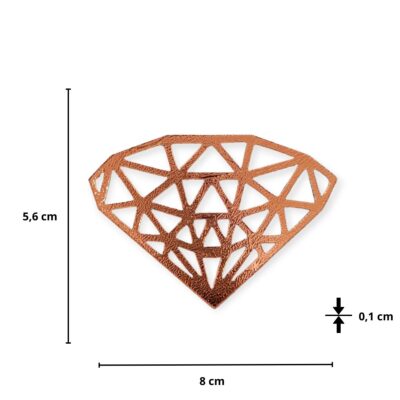 PikkuPilke magneetti, Timantti, Teksturoitu - Teksturoitu kupari