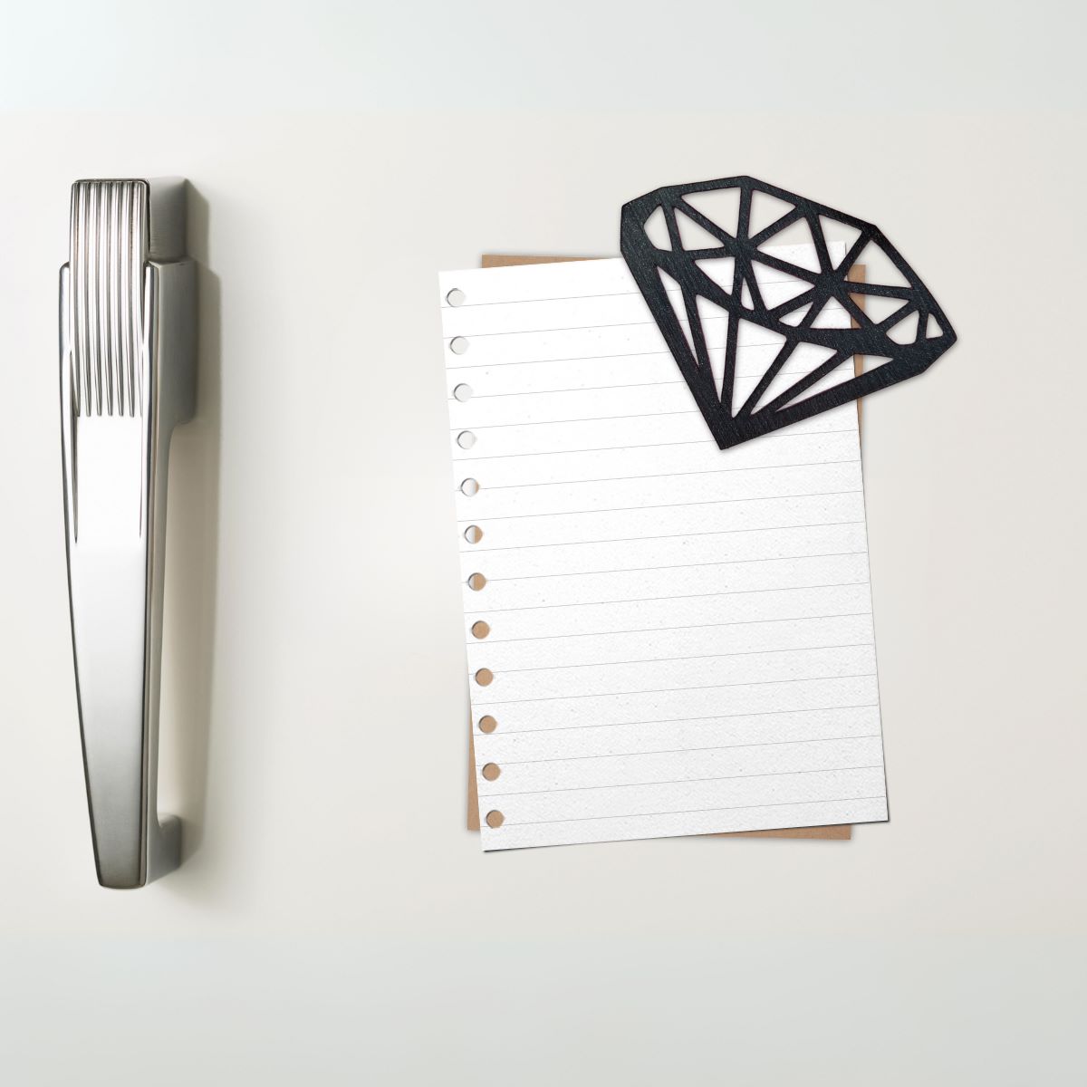 PikkuPilke magneetti, Timantti, Harjattu 2 PikkuPilke magneetti, Timantti, Harjattu - Image 2