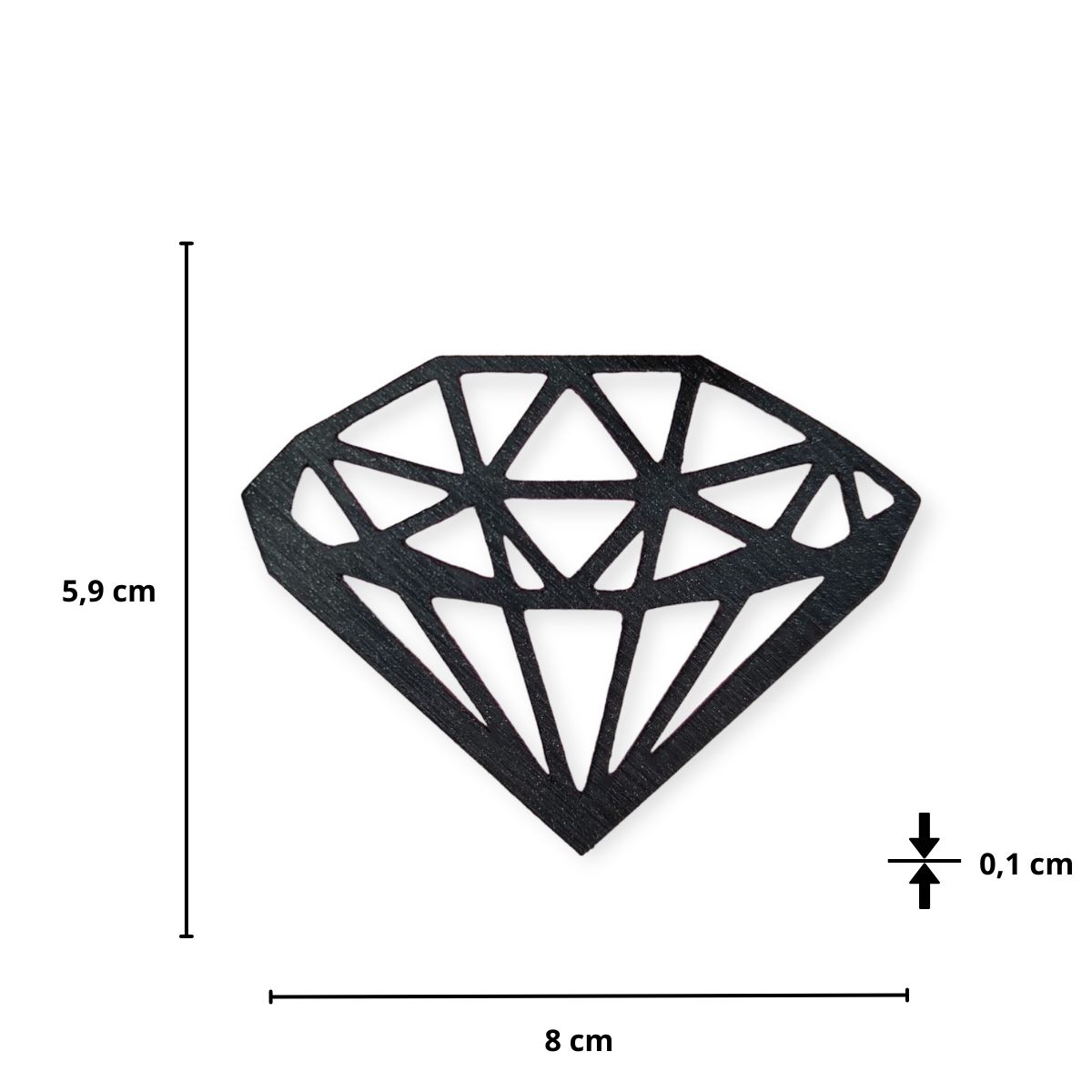PikkuPilke magneetti, Timantti, Harjattu 3 PikkuPilke magneetti, Timantti, Harjattu - Image 3