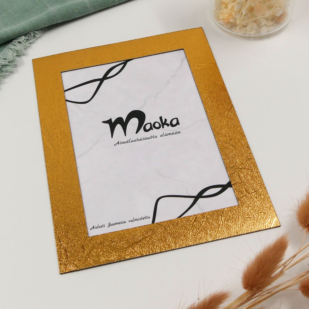 Pilke magneettinen valokuvakehys 10x15 kuvalle, Teksturoitu kulta 4 Pilke magneettinen valokuvakehys 10x15 kuvalle, Teksturoitu kulta - Image 4