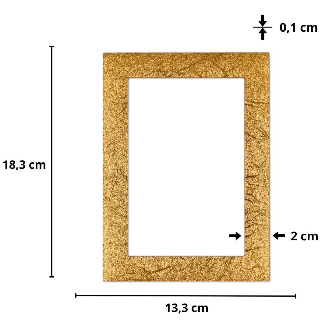 Pilke magneettinen valokuvakehys 10x15 kuvalle, Teksturoitu kulta 5 Pilke magneettinen valokuvakehys 10x15 kuvalle, Teksturoitu kulta - Image 5