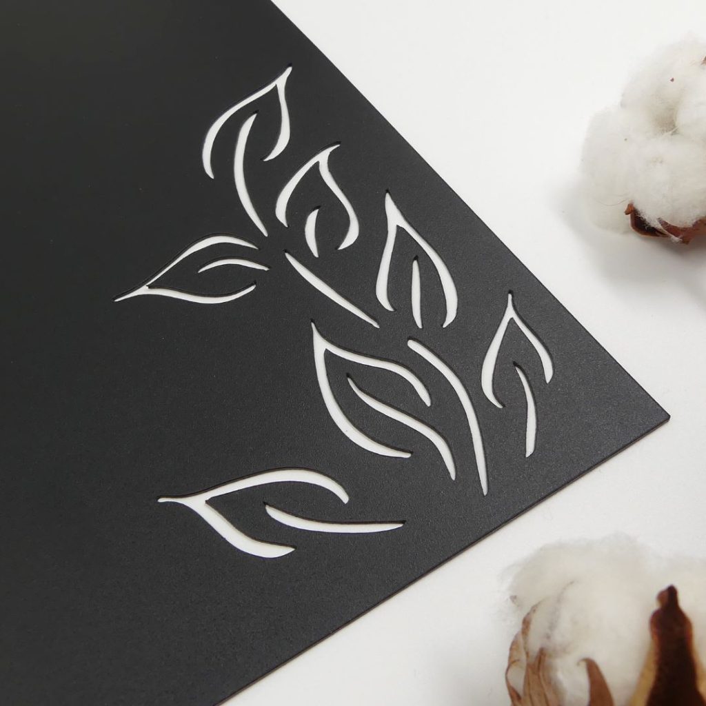 Haave liitutaulu magneetti Lehdet A4 176137 842 Musta 4