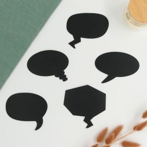 Haave liitutaulu muistilaput, Puhekuplat 5 kpl