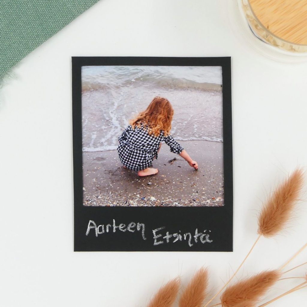 Valokuvakehys liitutaulupinnallaRetro Polaroid magneettinen. 3 kpl 176258 855 Musta 1.2