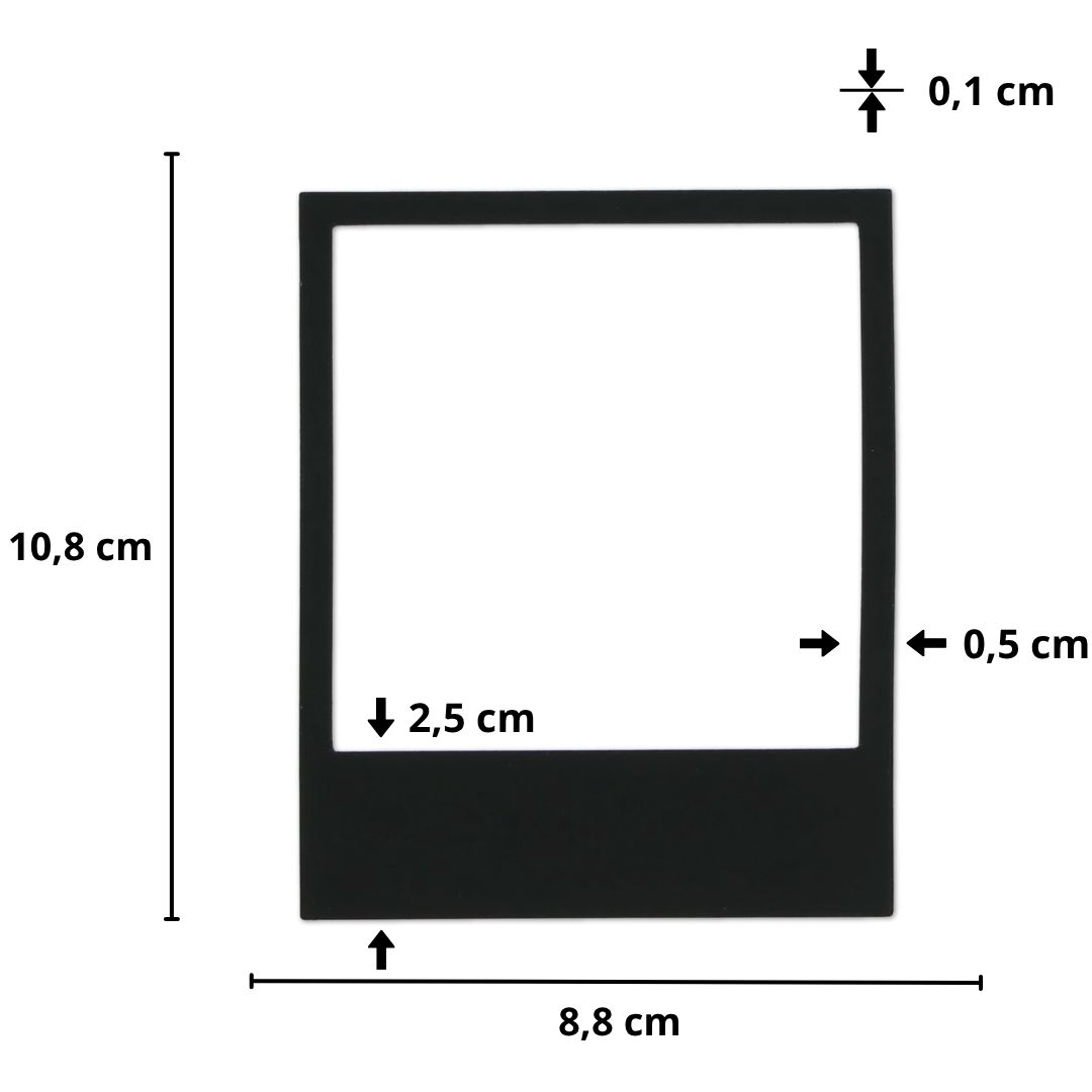 Pilke magneettinen valokuvakehys liitutaulupinnalla, Retro 3 kpl - Image 7