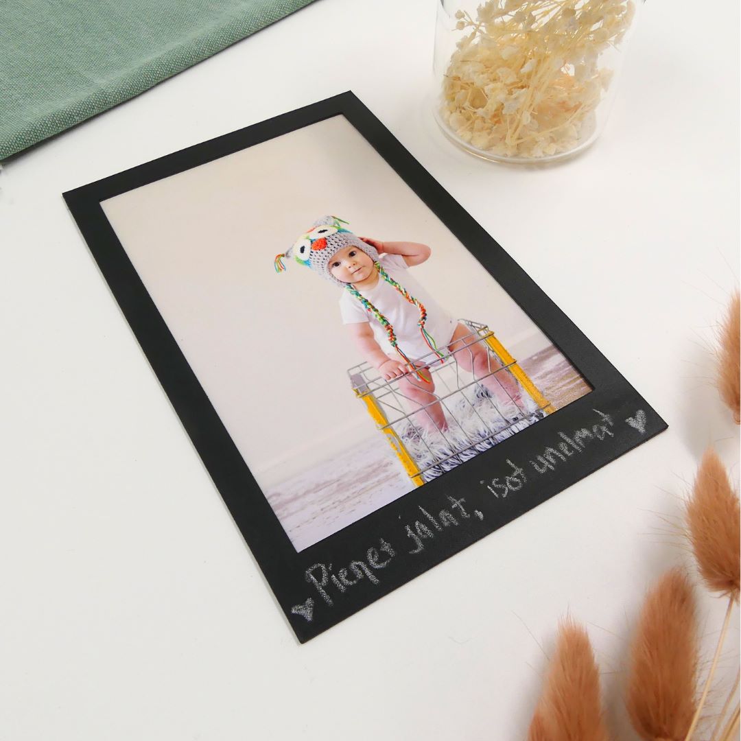Valokuvakehys liitutaulupinnalla magneettinen. 176152 851 Matta musta 3.3