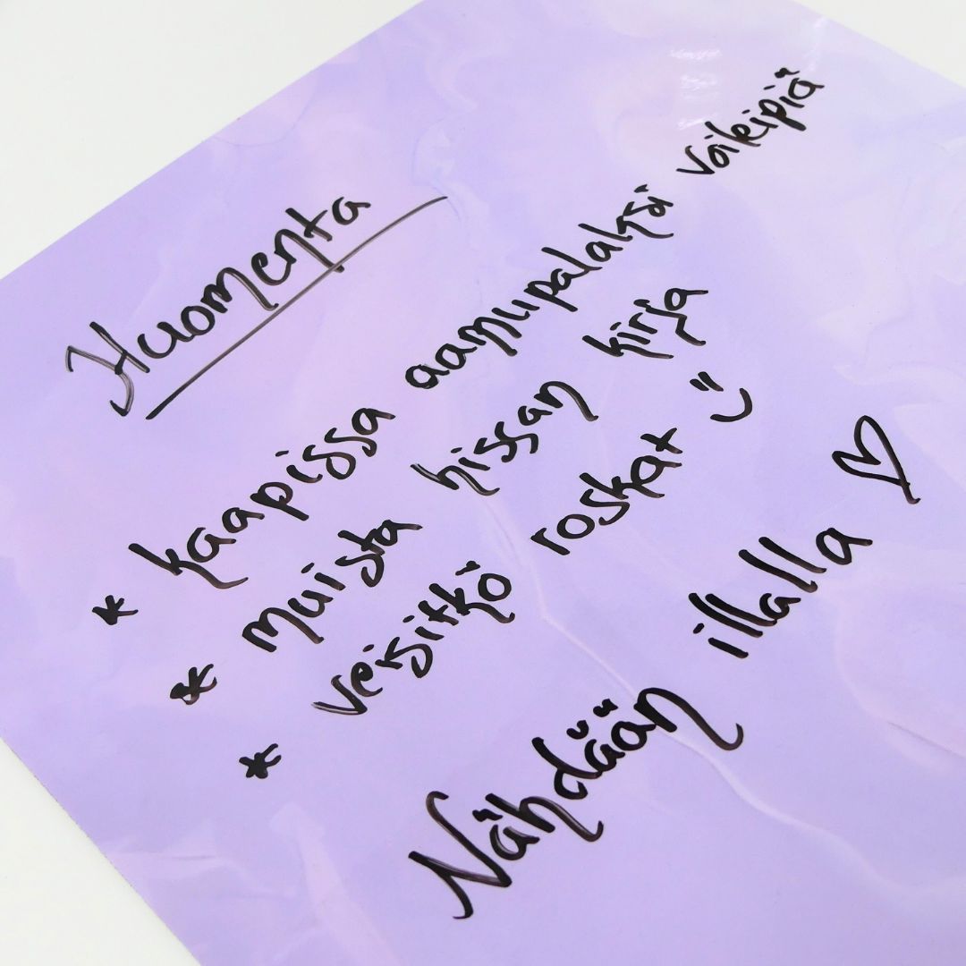 Haave muistitaulu A4, magneetti 176235-853, Liila 5.1