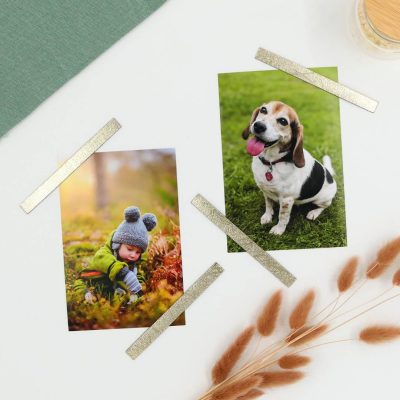 Pilke magneetti 4 kpl valokuville ja muistilapuille, Teksturoitu platina