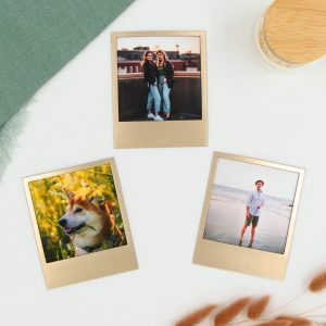 Pilke magneettinen valokuvakehys, Retro 3 kpl, Matta shampanja