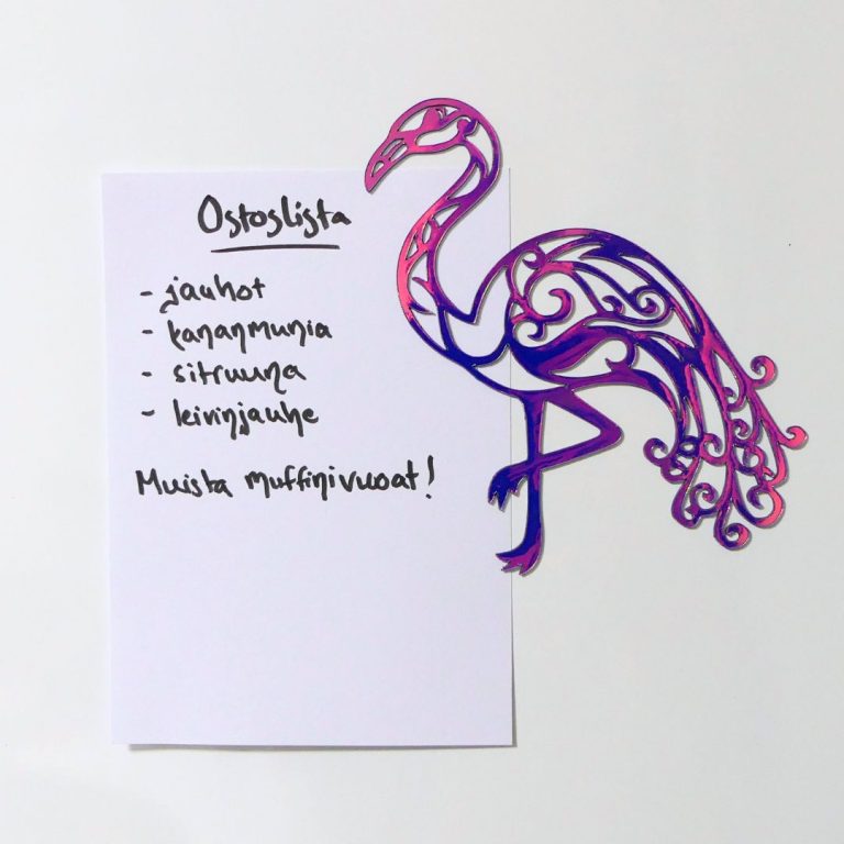 Flamingo NormiPilke Holografinen sininen, ostoslista magneetti