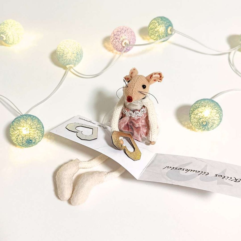 Mimi hiiri kiitoskortti kiitos tilauksesta