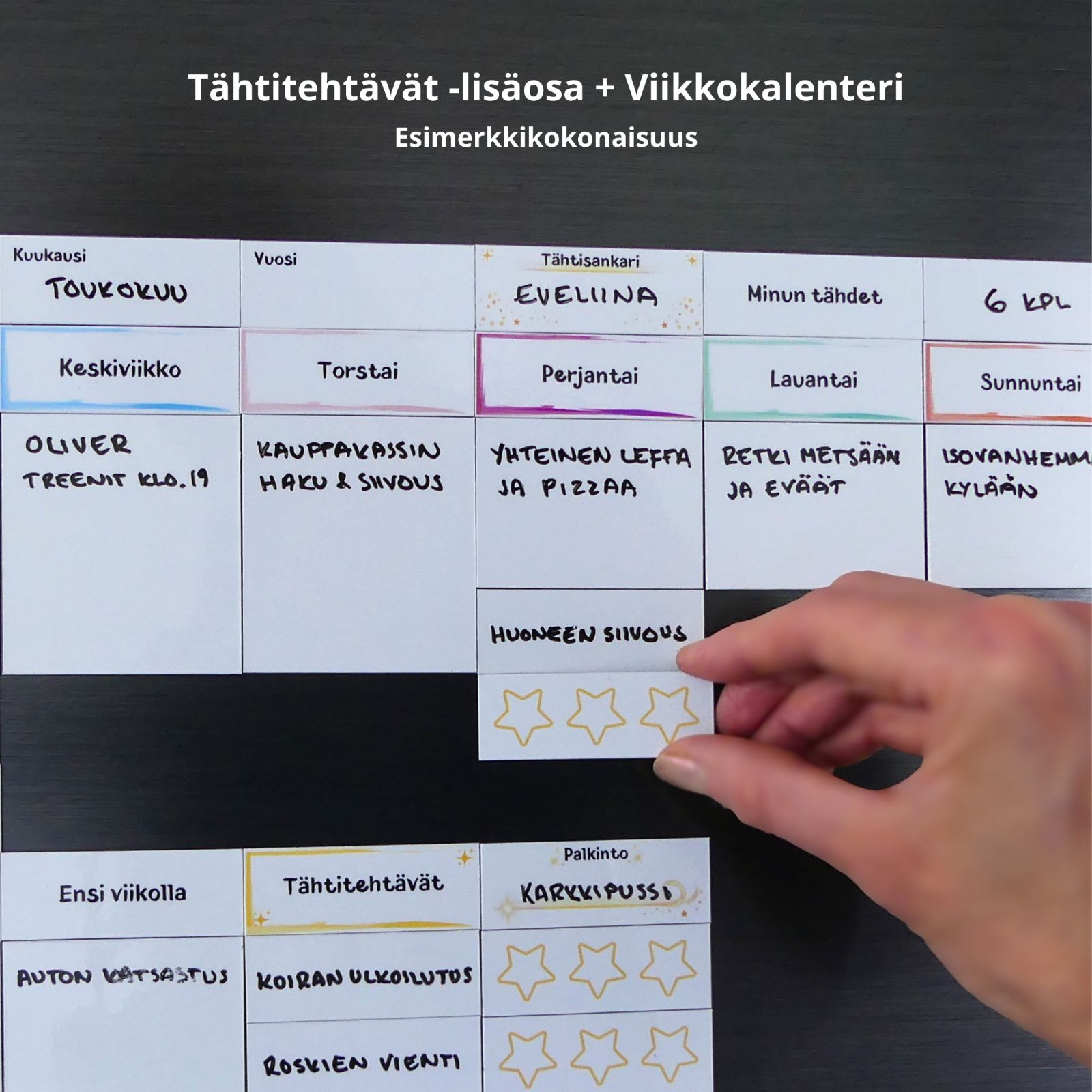 16 MiXit Tähtitehtävät -lisäosa 236312-2316 ja MiXit Viikkokalenteri 236278-2300, malli 1.1