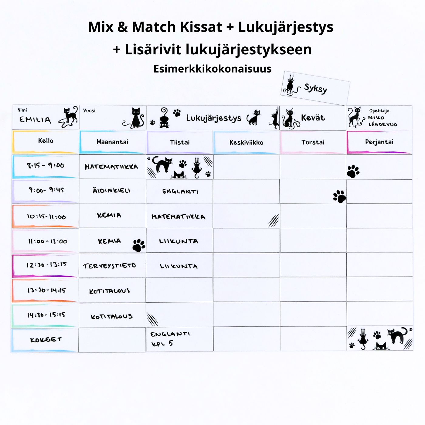 MiXit™ Lukujärjestys - Mix & Match Kissat 8 MiXit™ Lukujärjestys - Mix & Match Kissat - Image 8