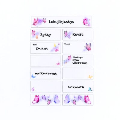 MiXit™ Lukujärjestys - Mix & Match Perhoset