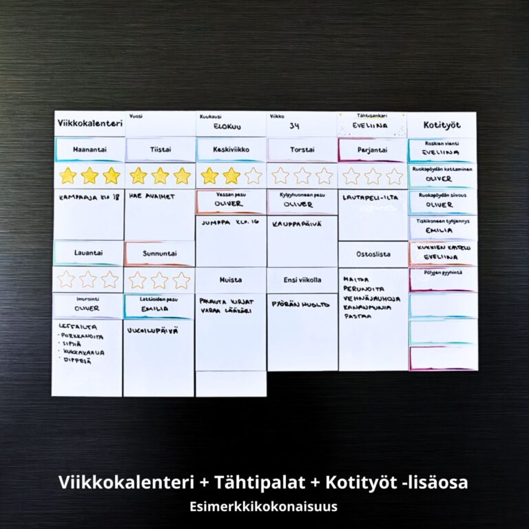 Palkintotaulu lapselle jääkaapin oveen MiXit